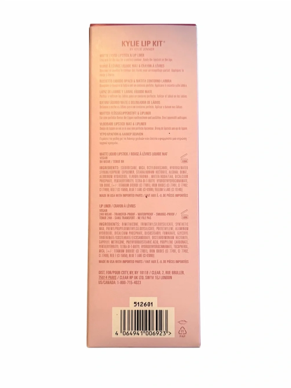 Kylie Jenner Matte Liquid Lipstick & Lip Liner - Color Posie  K